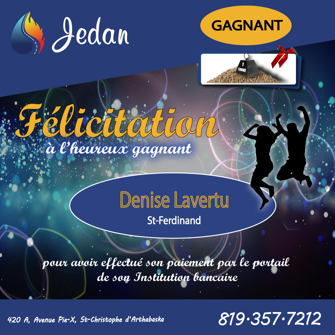 Gagnant 1 Tonne de granule - PORTAIL-