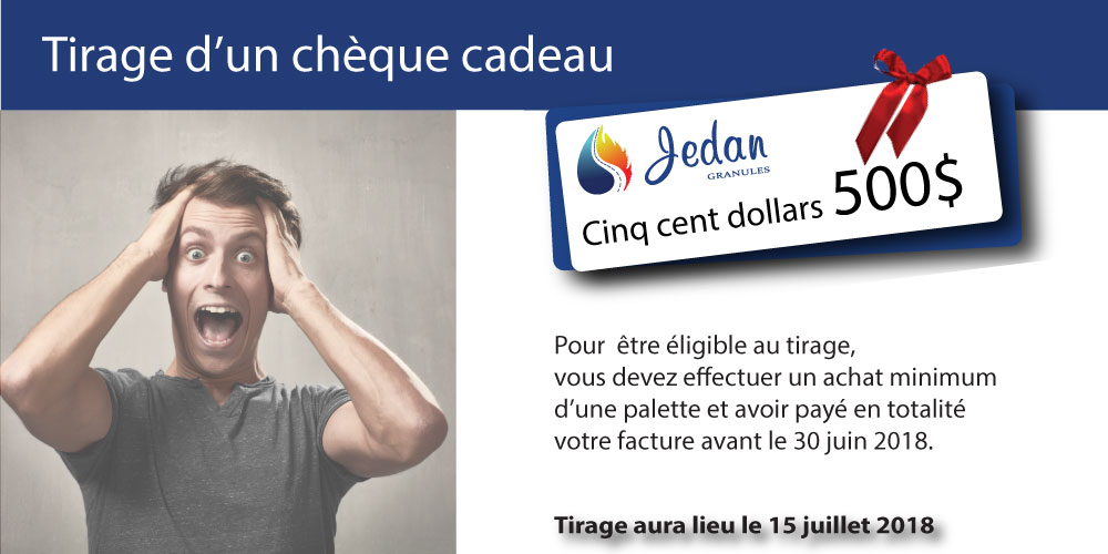 Promotion chèque cadeau 500$