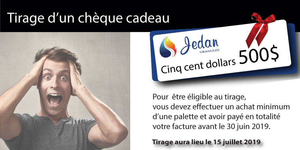 Promotion chèque cadeau 500$